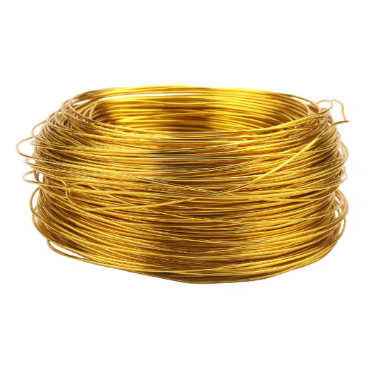 Jewelry Accessories Gold Plated Aluminum Wire 1mm/1.2mm/1.5mm/2mm/2.5mm/3mm Aluminium Metal Wire For DIY Jewelry Findings